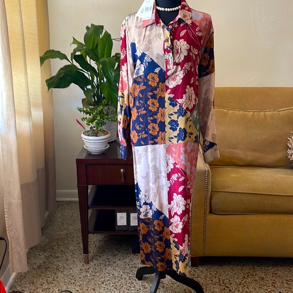 Johnny Was maxi dress multi terra color NWT - Picture 1 of 8